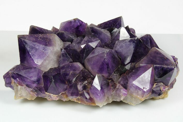 Deep Purple Amethyst Crystal Cluster With Huge Crystals #185446